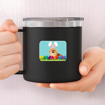 Discover Pekingese w Bunny Ears Baseball Tees 14oz Stainless Steel Tumblers