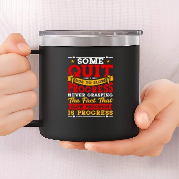 Discover Slow Progress is Still Progress Physical Therapist Baseball Tees 14oz Stainless Steel Tumblers
