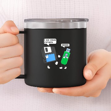 Discover USB Floppy Disk Im Your Father Funny Programmer Engineer Baseball Tees 14oz Stainless Steel Tumblers