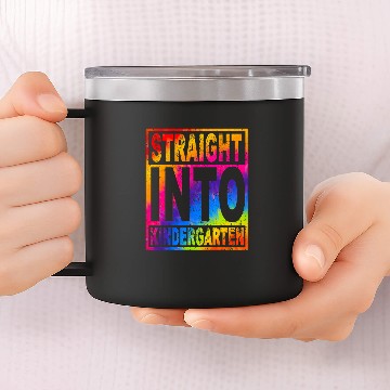 Discover Straight Into Kindergarten Tie Dye Teacher Back To School Baseball Tees 14oz Stainless Steel Tumblers