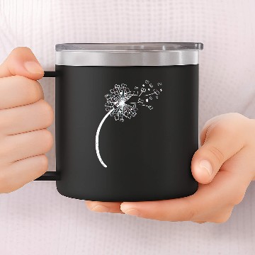 Discover Book dandelion flower dandelion Books 14oz Stainless Steel Tumblers