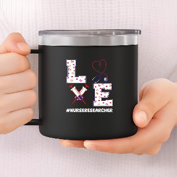 Discover nurses Researcher Valentines Day Outfit Nursing Research Baseball Tees 14oz Stainless Steel Tumblers