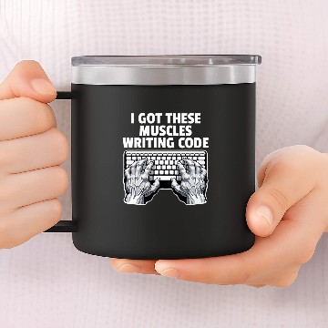 Discover Funny Developers Computer Programmer Coder 1 Zip 14oz Stainless Steel Tumblers