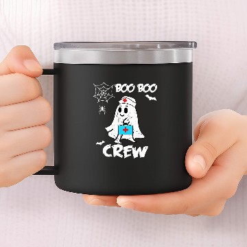 Discover Halloween Boo Boo Crew nurses Funny Women Funny Nursing Zip 14oz Stainless Steel Tumblers
