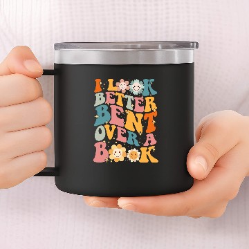 Discover I see better bent over a book 14oz Stainless Steel Tumblers