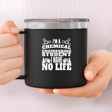Discover Im A chemicals Engineering Student chemicals Engineer Funny Baseball Tees 14oz Stainless Steel Tumblers