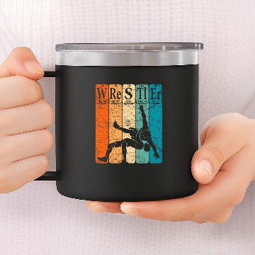 Discover Wrestler Periodic Table Elements Wrestling Nerd vintages 14oz Stainless Steel Tumblers