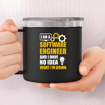 Discover Software Engineer Programming Developer Programmer Coding Baseball Tees 14oz Stainless Steel Tumblers