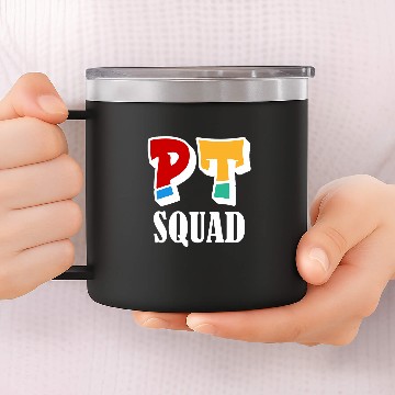Discover PT Squad Physical Therapy Physical Therapist Assistant Baseball Tees 14oz Stainless Steel Tumblers