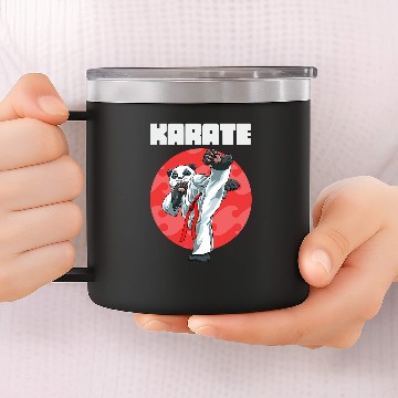 Discover Funny Karate Panda 2 Baseball Tees 14oz Stainless Steel Tumblers