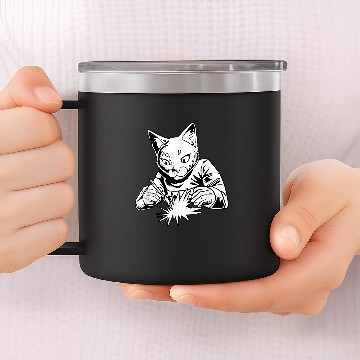 Discover Welding Cat Metal Worker Welder 7 14oz Stainless Steel Tumblers