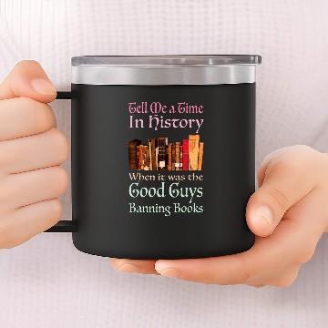 Discover Reading Banned Books Book Lovers Reader I read banned books 3 14oz Stainless Steel Tumblers