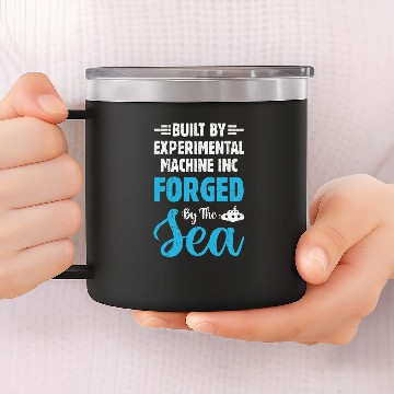 Discover Submarine forces Latin Saying Submarinist Submarine Operator 14oz Stainless Steel Tumblers
