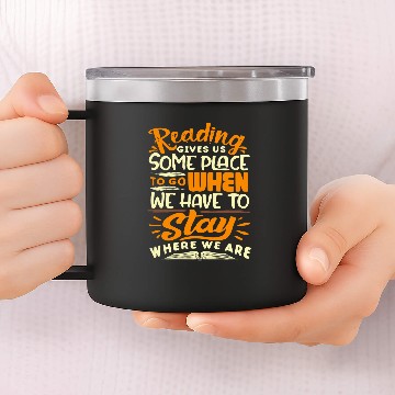 Discover Book Reader Reading Literature Library Month Baseball Tees 14oz Stainless Steel Tumblers
