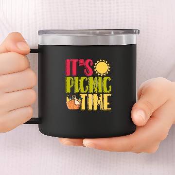 Discover It s Picnic Time Out Enjoy Nature Relaxing 2 14oz Stainless Steel Tumblers