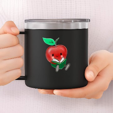 Discover Book Reading Apple Picking Crew Library Teacher Reader Nerd Baseball Tees 14oz Stainless Steel Tumblers