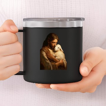 Discover Jesus and Lamb Christian 14oz Stainless Steel Tumblers