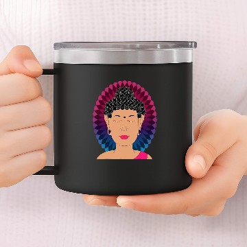 Discover Peaceful Calm Buddha Yoga Exercise Work Out Baseball Tees 14oz Stainless Steel Tumblers