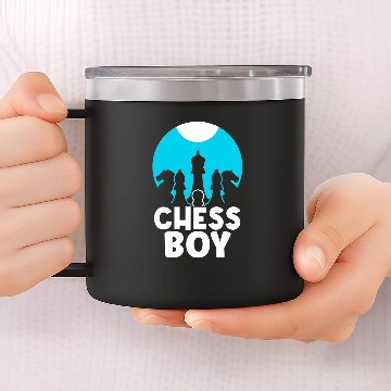 Discover Chess Boy Hobby Match Sayings Player Baseball Tees 14oz Stainless Steel Tumblers