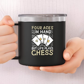 Discover funny Pokers casino saying philosophy Zip 14oz Stainless Steel Tumblers
