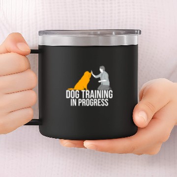 Discover Dog Train Month Trainer 7 Baseball Tees 14oz Stainless Steel Tumblers