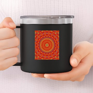 Discover Intricate Circle Ripple Pattern Mandala 1 Baseball Tees 14oz Stainless Steel Tumblers
