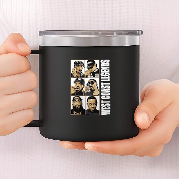 Discover West Coast Legends Hip Hop Graphic 14oz Stainless Steel Tumblers