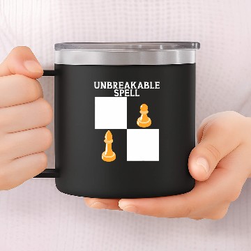 Discover Unbreakable Spell Chess Pawn Bishop Chess Player Board Game Baseball Tees 14oz Stainless Steel Tumblers
