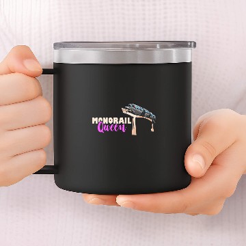 Discover Monorail Queen Railway Train Commuter Monorail Lover Vehicle Baseball Tees 14oz Stainless Steel Tumblers
