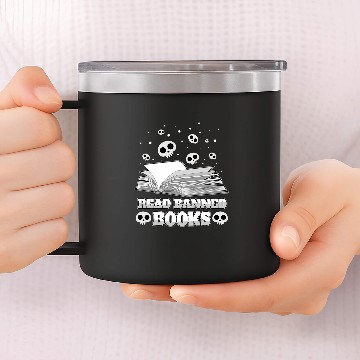 Discover Read Banned Books Occult Emo Gothic Fan Reader Read Books 14oz Stainless Steel Tumblers