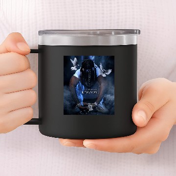 Discover KING VON Rest In Peace Graphic 14oz Stainless Steel Tumblers