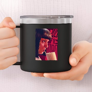 Discover 001. Pulp Fiction BK 14oz Stainless Steel Tumblers