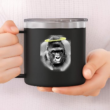 Discover Harambe Gorilla 14oz Stainless Steel Tumblers