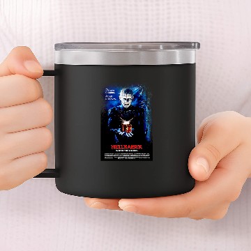 Discover Hellraiser - Movie Poster inspired Unisex Black 14oz Stainless Steel Tumblers