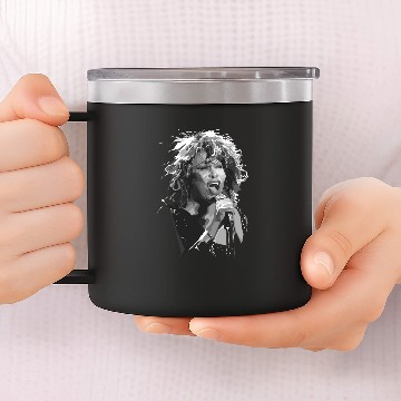 Discover Turner B/W - Tina Turner - 14oz Stainless Steel Tumblers