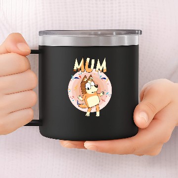 Discover BlueyDad Mom 14oz Stainless Steel Tumblers