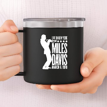 Discover Miles Davis Jazz Music Zip 14oz Stainless Steel Tumblers