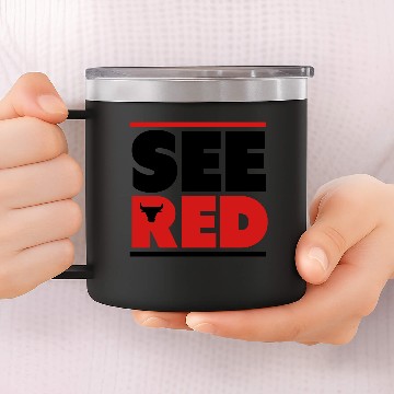 Discover See Red Bulls 14oz Stainless Steel Tumblers