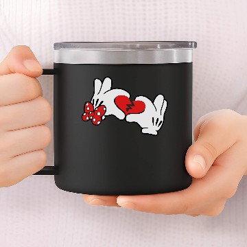 Discover Mickey Broken Heart 2 14oz Stainless Steel Tumblers