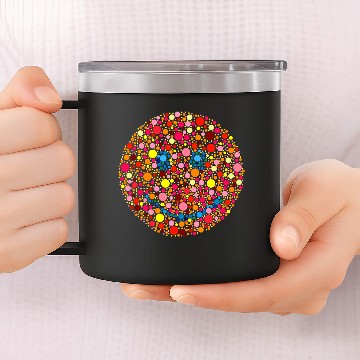 Discover Color Blind Smiley 14oz Stainless Steel Tumblers