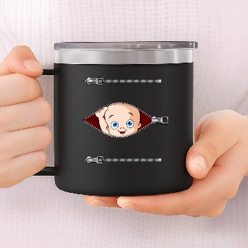 Discover peek a boo maternity 14oz Stainless Steel Tumblers