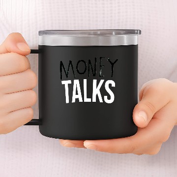 Discover Money Talks 14oz Stainless Steel Tumblers