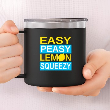 Discover Easy Peasy Lemon Squeezy 14oz Stainless Steel Tumblers