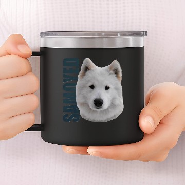 Discover Samoyed Dog 14oz Stainless Steel Tumblers