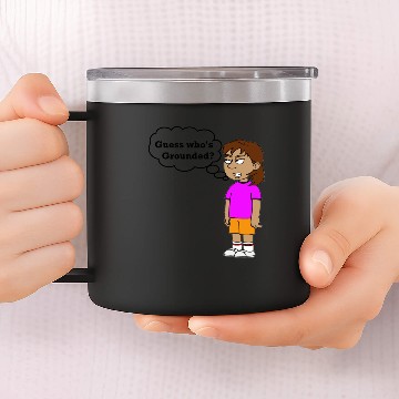 Discover Dora Grounded Guess Who's Grounded Unisex 14oz Stainless Steel Tumblers