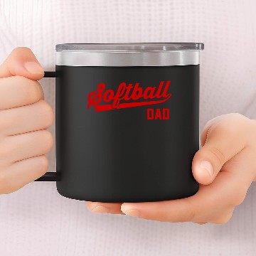 Discover Softball Dad 14oz Stainless Steel Tumblers