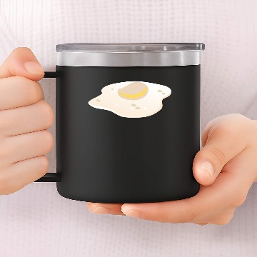 Discover Fried Egg 14oz Stainless Steel Tumblers
