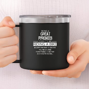 Discover Great Pyrenees 14oz Stainless Steel Tumblers