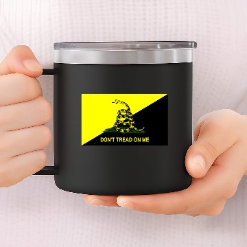 Discover Ancap Don't Tread on Me 14oz Stainless Steel Tumblers