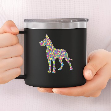 Discover Easter Jellybean Great Dane 14oz Stainless Steel Tumblers